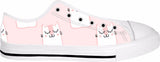 Plushy Kitty Women's Low Top Sneakers