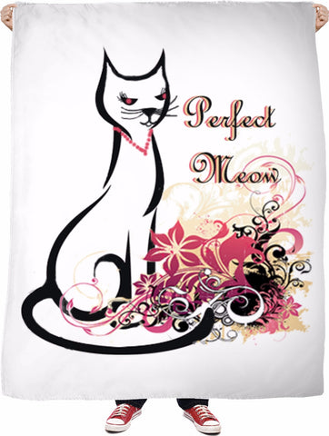 Ms. Lady - Perfect Meow Mascot  Blanket